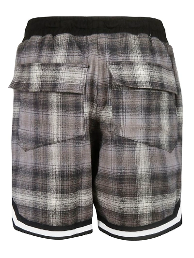 Shop Rhude Tie Waist Shorts In Grigio