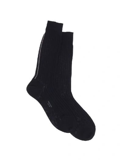 Shop Thom Browne Socks In Black