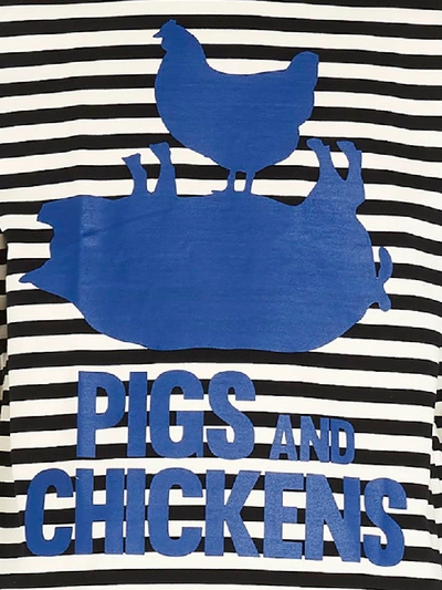 Shop Junya Watanabe Pigs And Chicken T-shirt In Multicolor