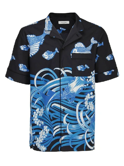 Valentino Men's Couture Archive Short-sleeve Sport Shirt In Black 