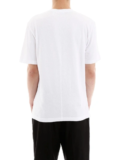 Shop Helmut Lang Graphic Print T-shirt In White (white)