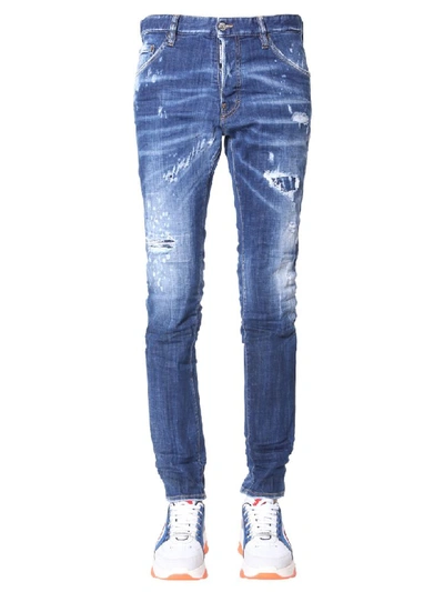 Shop Dsquared2 Cool Guy Fit Jeans In Blu