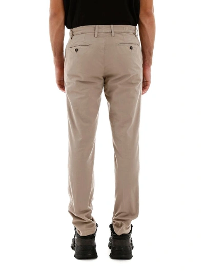 Shop Kenzo Chino Trousers In Taupe (grey)