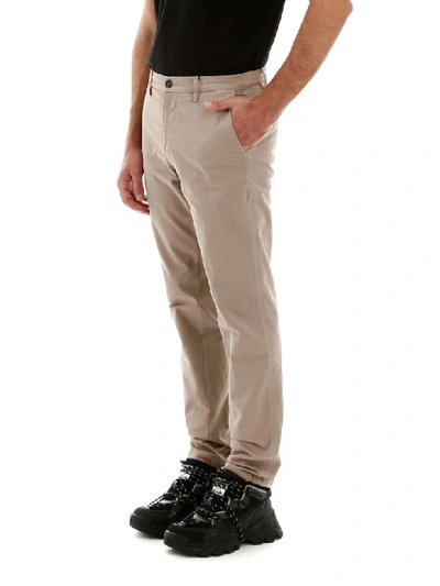 Shop Kenzo Chino Trousers In Taupe (grey)