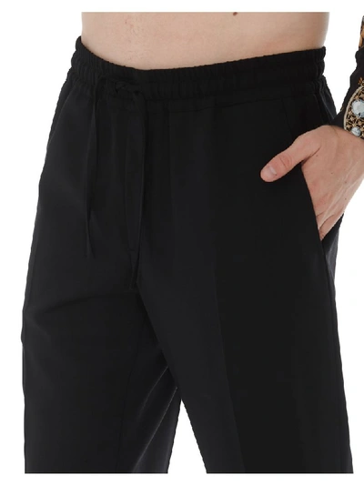 Shop Versace Trackpants In Black