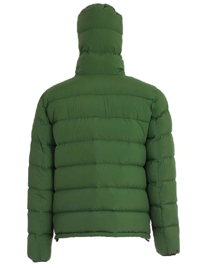 Shop Herno Padded Jacket Reversible In Green