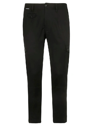 Shop Dolce & Gabbana Multi-pocket Trousers In Black