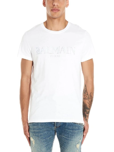 Shop Balmain T-shirt In White