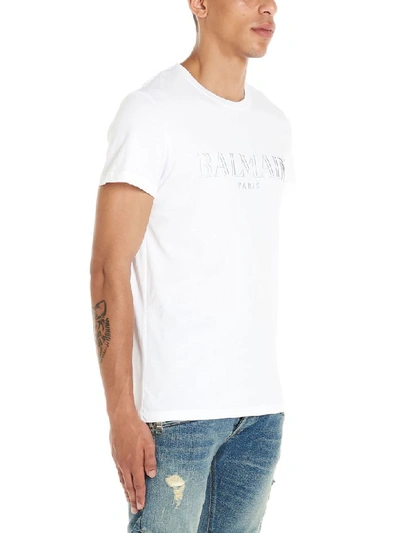 Shop Balmain T-shirt In White