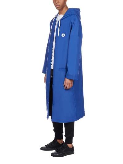 Shop Drôle De Monsieur Coat In Blue