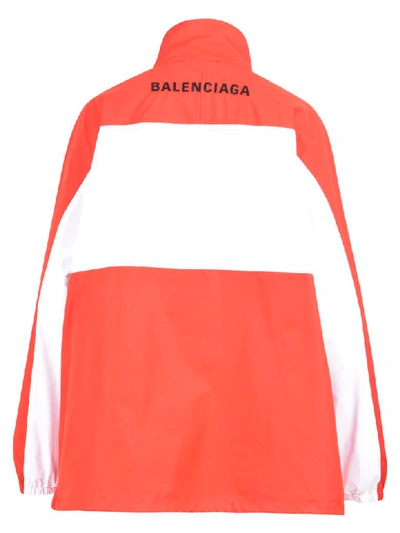 Shop Balenciaga Branded Jacket In Red