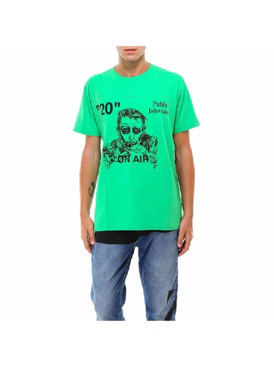 Shop Off-white Mirko Artist Tee T-shirt In Green