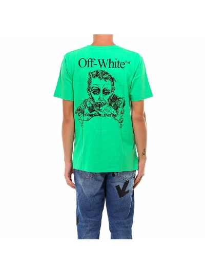 Shop Off-white Mirko Artist Tee T-shirt In Green