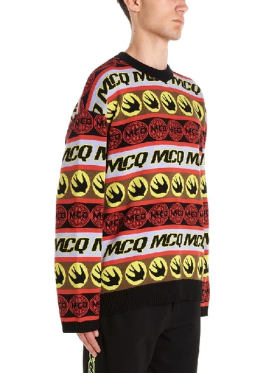 Shop Mcq By Alexander Mcqueen Mcq Alexander Mcqueen Mcq Tape Sweater In Multicolor