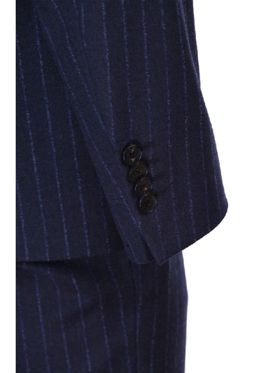 Shop Etro Single-breasted Suit In Gessato