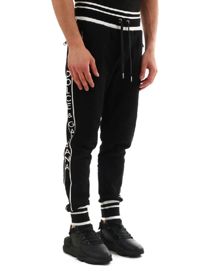 Shop Dolce & Gabbana Jogging Trousers King In Black