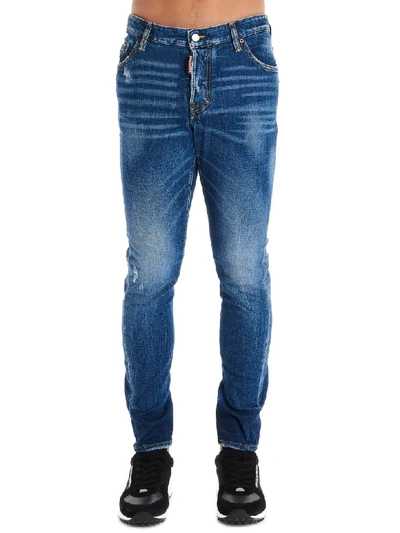 Shop Dsquared2 Sexy Twist Jeans In Blue