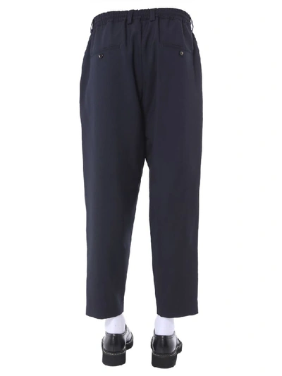 Shop Marni Wool Pants In Blu