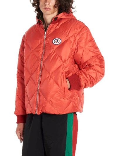 Gucci Reversible Down Jacket In Red