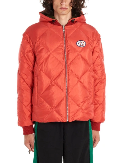 Gucci Reversible Down Jacket In Red