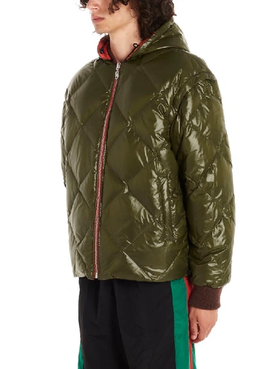 Gucci Reversible Down Jacket In Red