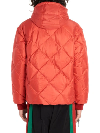 Gucci Reversible Down Jacket In Red