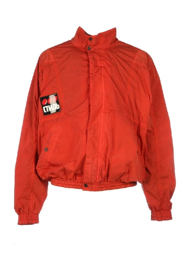 Shop Heron Preston Windbreaker Washed Dots Ctnmb In Red Multi