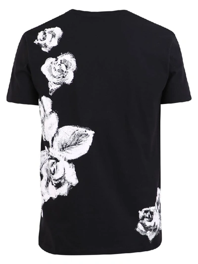 Shop Alexander Mcqueen Printed T-shirt In Black