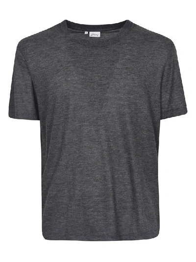 Shop Brioni Classic T-shirt In Grey
