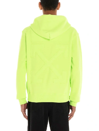 Shop Off-white Arrow Hoodie In Giallo