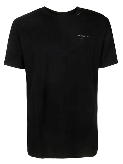 Shop Off-white Unfinished Slim T-shirt In Black/silver