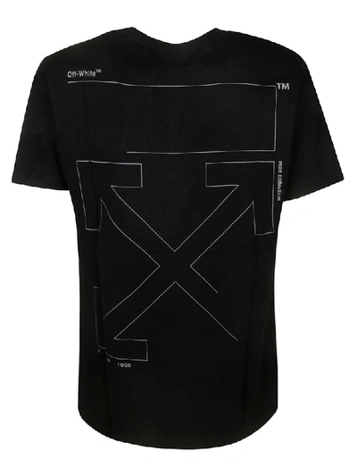 Shop Off-white Unfinished Slim T-shirt In Black/silver