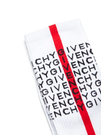 Shop Givenchy Socks In White Red Black