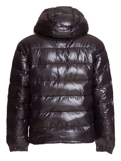 Shop Duvetica Hooded Down Jacket In Nero