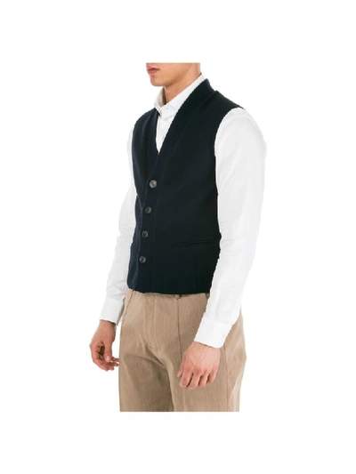 Shop Emporio Armani Voix Humaine 8 Waistcoat In Blu