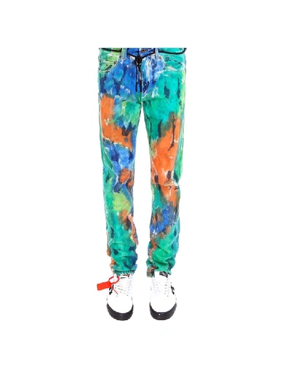 Shop Off-white Trousers In Multicolor