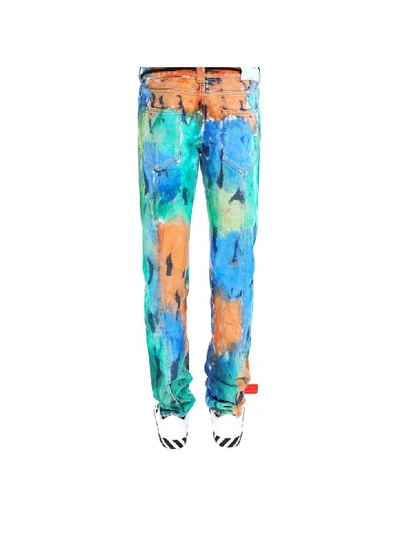 Shop Off-white Trousers In Multicolor