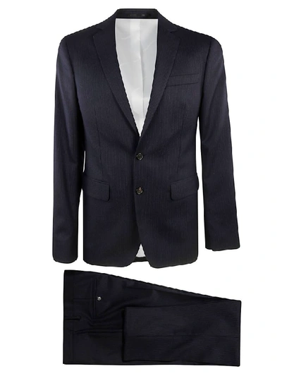 Shop Dsquared2 Striped Suit In Blue