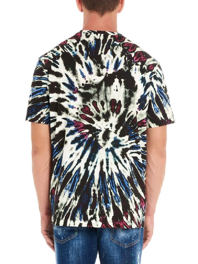 Shop Dsquared2 Logo Tie-dye T-shirt In Multicolor