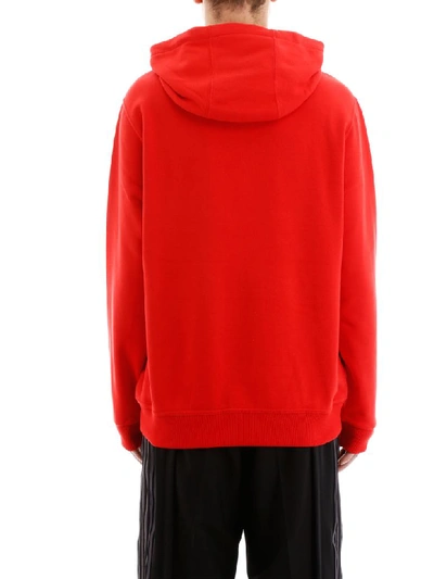Shop Burberry Farrows Hoodie With Logo In Red