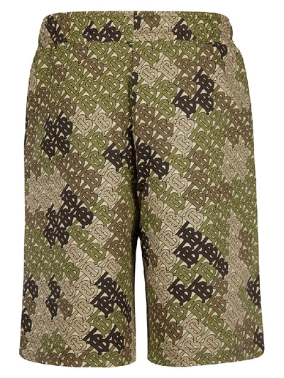 Shop Burberry Camile Shorts In Khaki Green