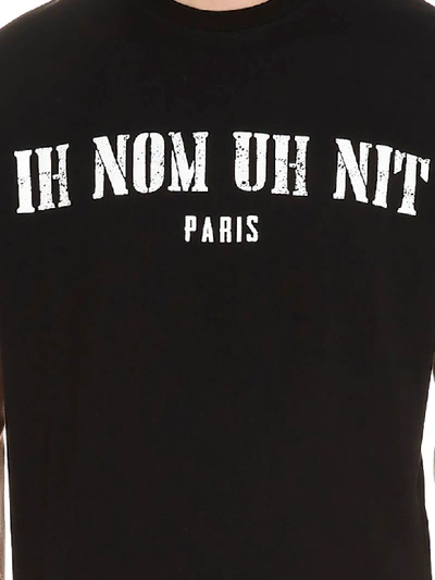 Shop Ih Nom Uh Nit Big Logo T-shirt In Black