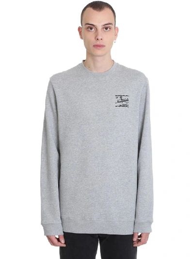 Shop Raf Simons Sweatshirt In Grey Cotton