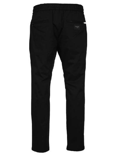 Shop Dolce & Gabbana Logo Plaque Jogging Pants In Black