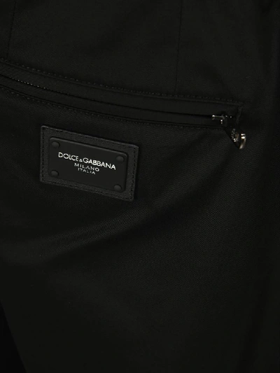 Shop Dolce & Gabbana Logo Plaque Jogging Pants In Black