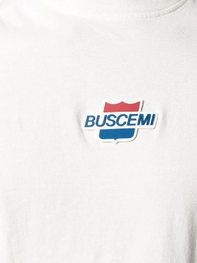 Shop Buscemi Logo T-shirt In Old White