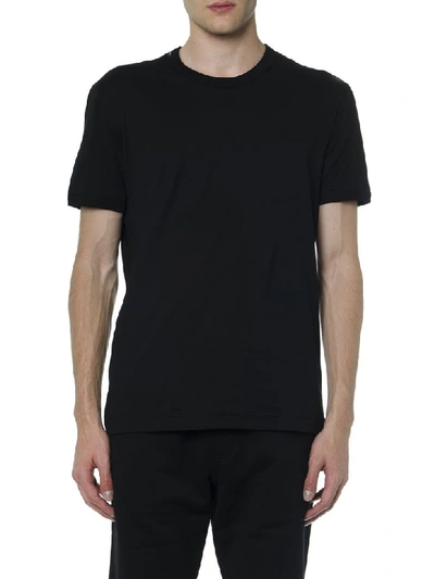 Shop Dolce & Gabbana Black Cotton T Shirt With Logo
