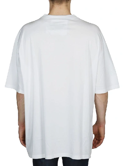 Shop Maison Margiela Oversized Printed T-shirt In White