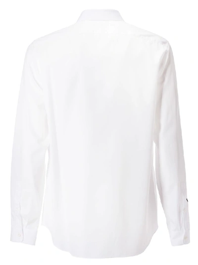 Shop Valentino Printed Cotton Shirt In White/black