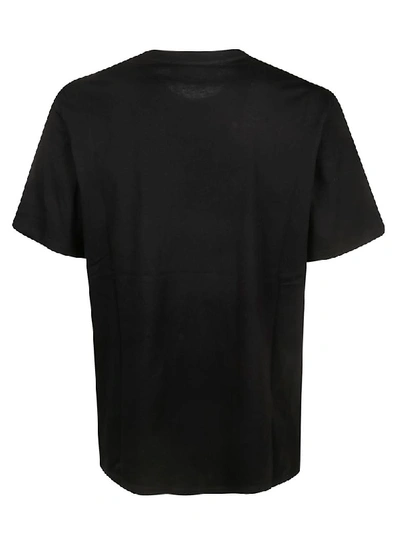 Shop Msgm Printed Logo T-shirt In Black